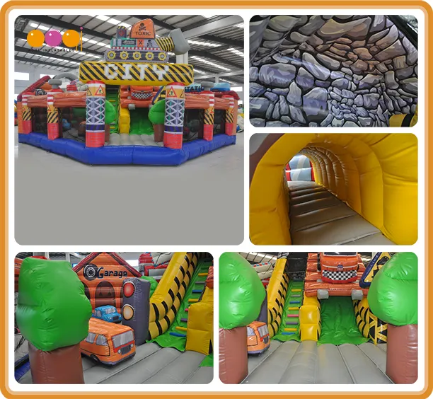 Amusement Park Building Inflatable Big Fun City for Sale (AQ01640)