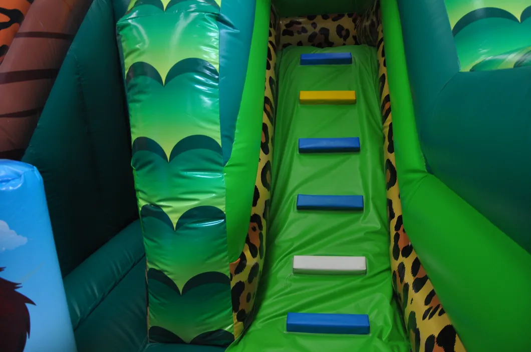 Animal Zoo Inflatable Park Safari Fun City Slide (AQ01761)