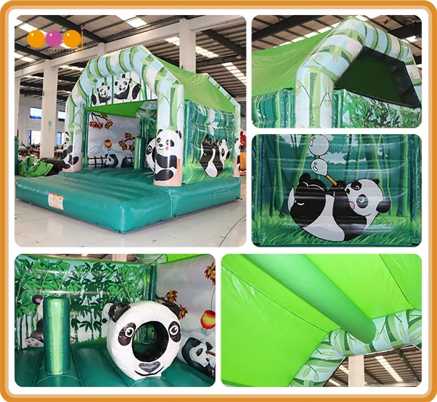 Aoqi 15X15 Panda Inflatable Bounce House for Toddlers