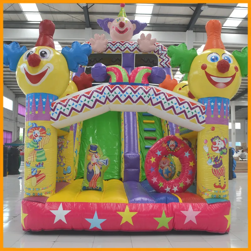 Aoqi Cheap Inflatable Amusement Park Slides High Clown Inflatable Slides