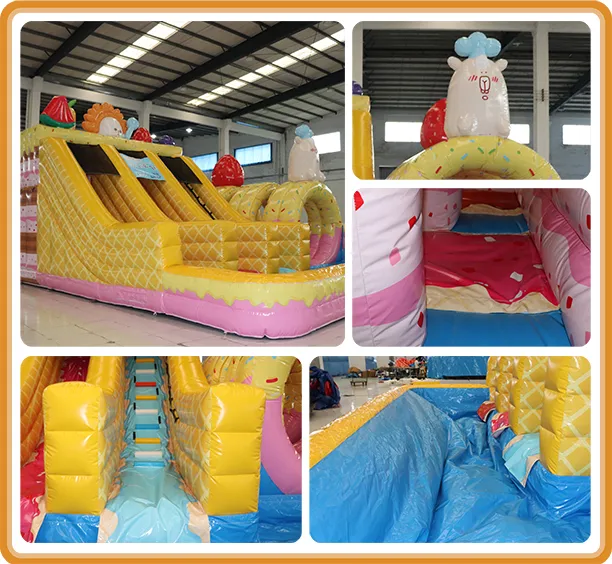 Aoqi Commercial Inflatable Water Slide with Tunnel and Pool