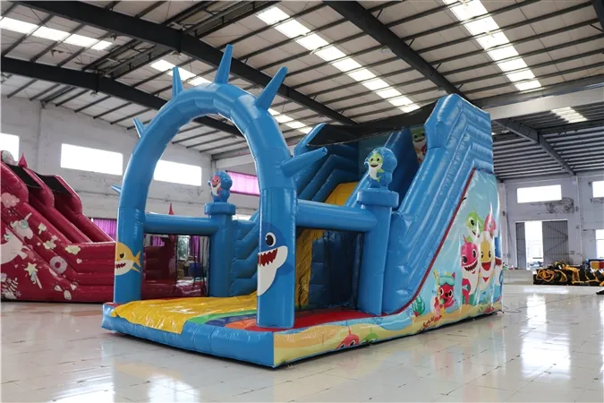 Aoqi Custom Ocean Inflatable Dry Slide for Children