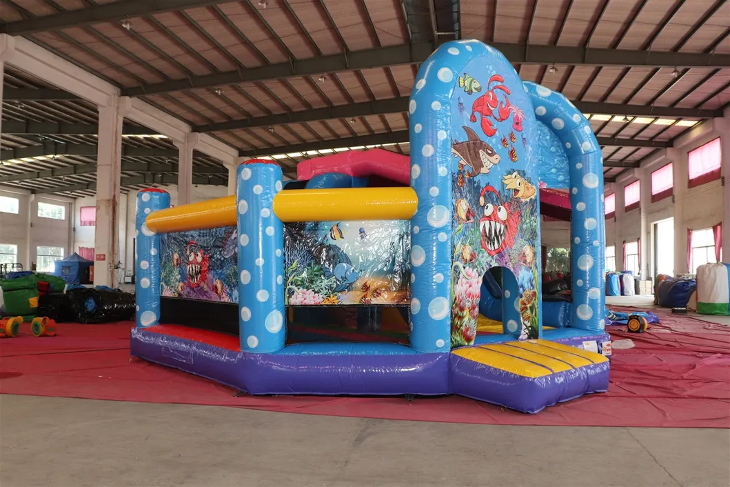 Aoqi Design Custom Inflatable Bounce House Indoor with Slide