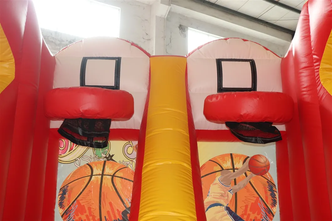 Aoqi Design Team Building Game Inflatable Basketball Hoop for Adults