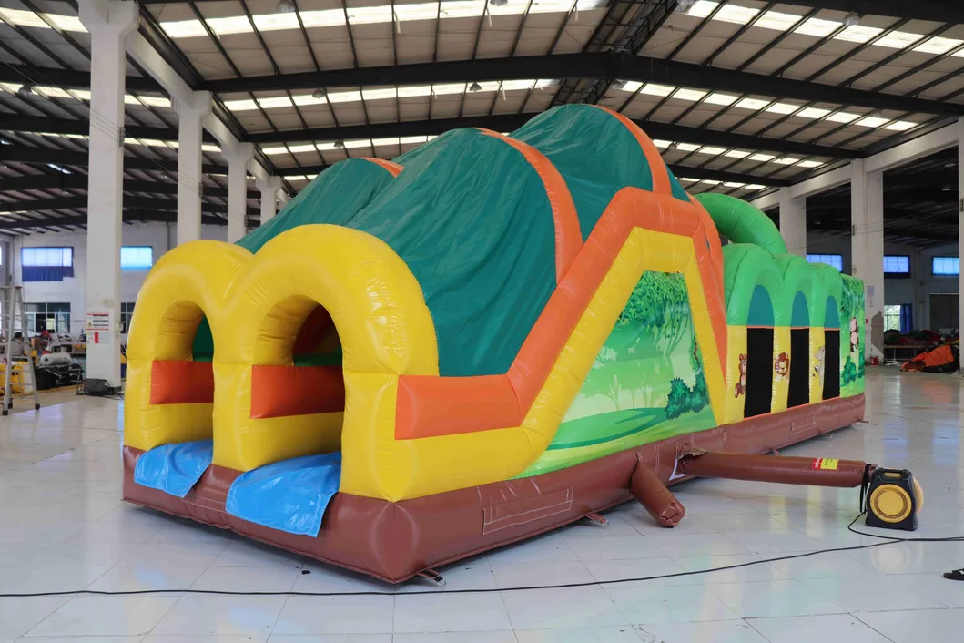 Aoqi Designed Camouflage Inflatable Assault Obstacle Course