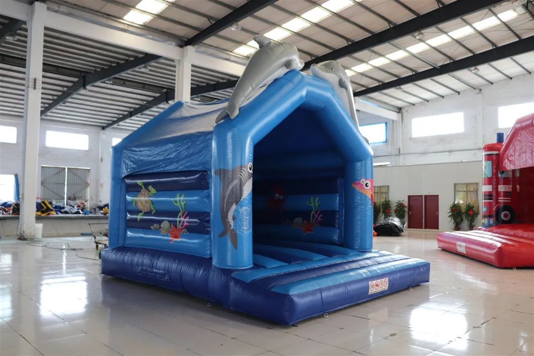 Aoqi Dolphin Inflatable Bounce House Commercial Clearance