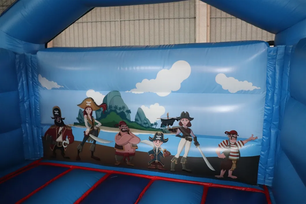 Aoqi Factory Pirate Inflatable Bounce House with Slide