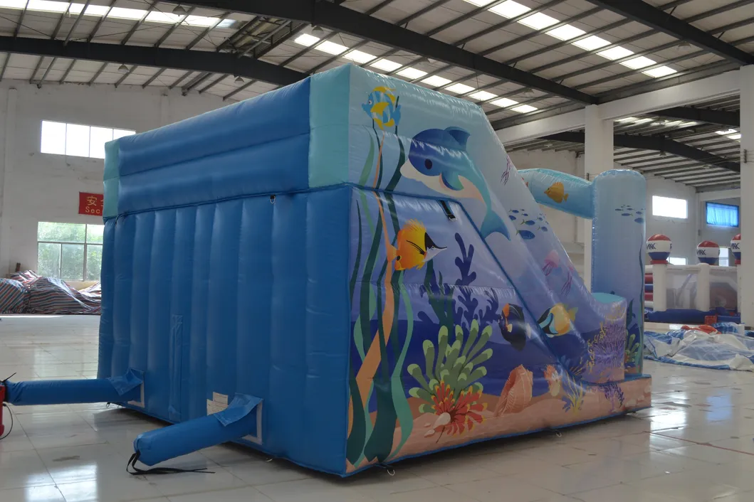 Aoqi Factory Price Animal Mini Double Inflatable Slide for Kids (AQ1223-1)