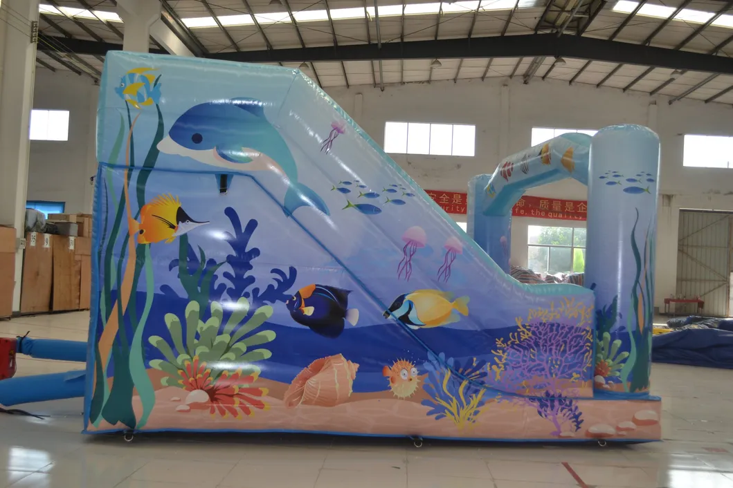 Aoqi Factory Price Animal Mini Double Inflatable Slide for Kids (AQ1223-1)