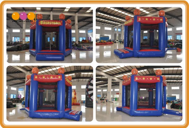 Basketball Bouncer Inflatable Jumping House Basketball Toss Game (AQ01788)