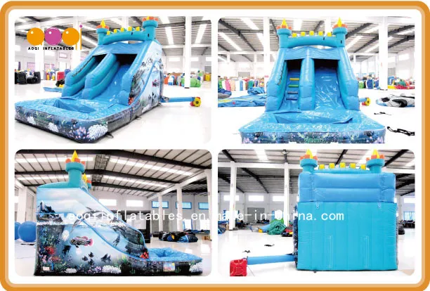 Big Sea Fort Inflatable Water Slide for Kid (AQ1081)