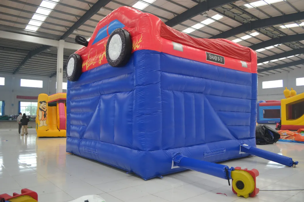 Blue Car Inflatable Bouncer (AQ741-1)