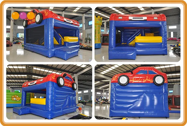 Blue Car Inflatable Bouncer (AQ741-1)