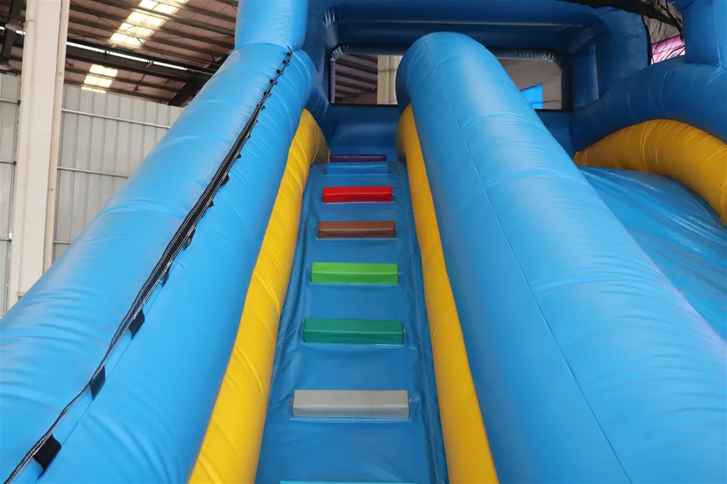 Blue High Wate Inflatabler Slides for Kid (AQ1036)