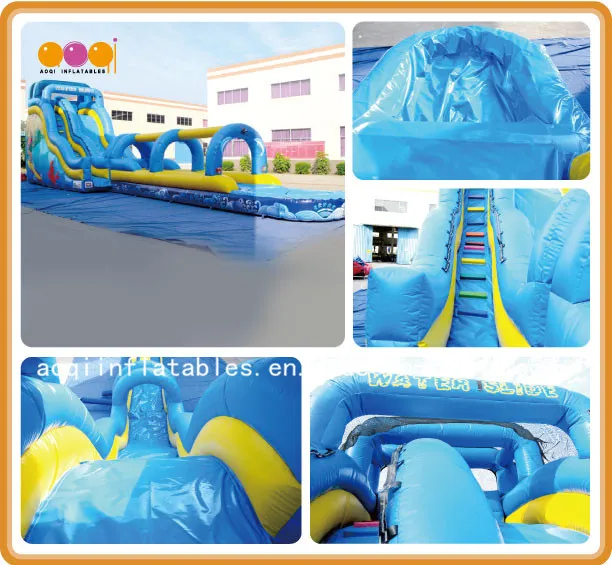 Blue High Wate Inflatabler Slides for Kid (AQ1036)