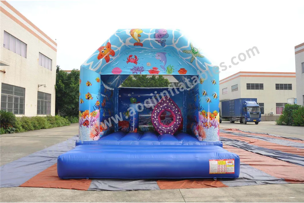 Blue Inflatable Ocean Bouncer for Park (AQ01852-2)