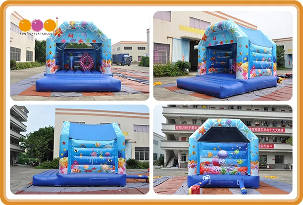 Blue Inflatable Ocean Bouncer for Park (AQ01852-2)