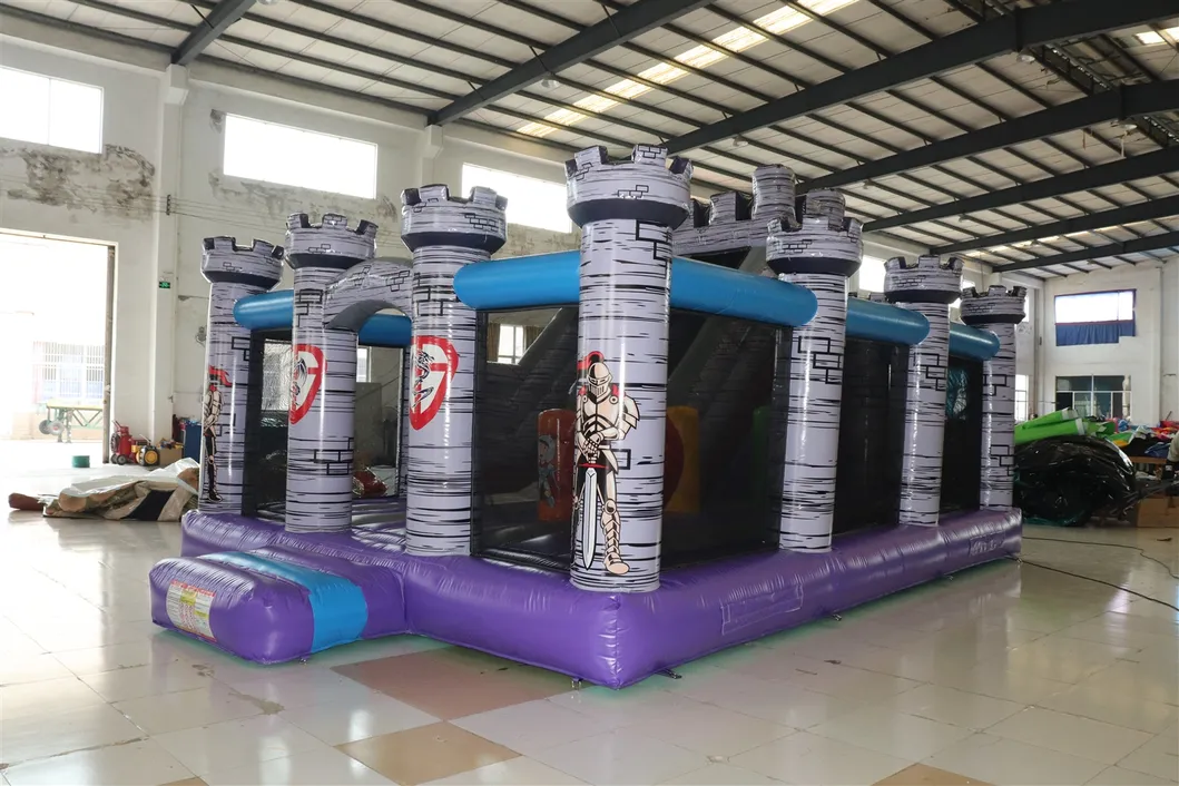 Castle Theme Inflatable Slide (AQ07102-36)