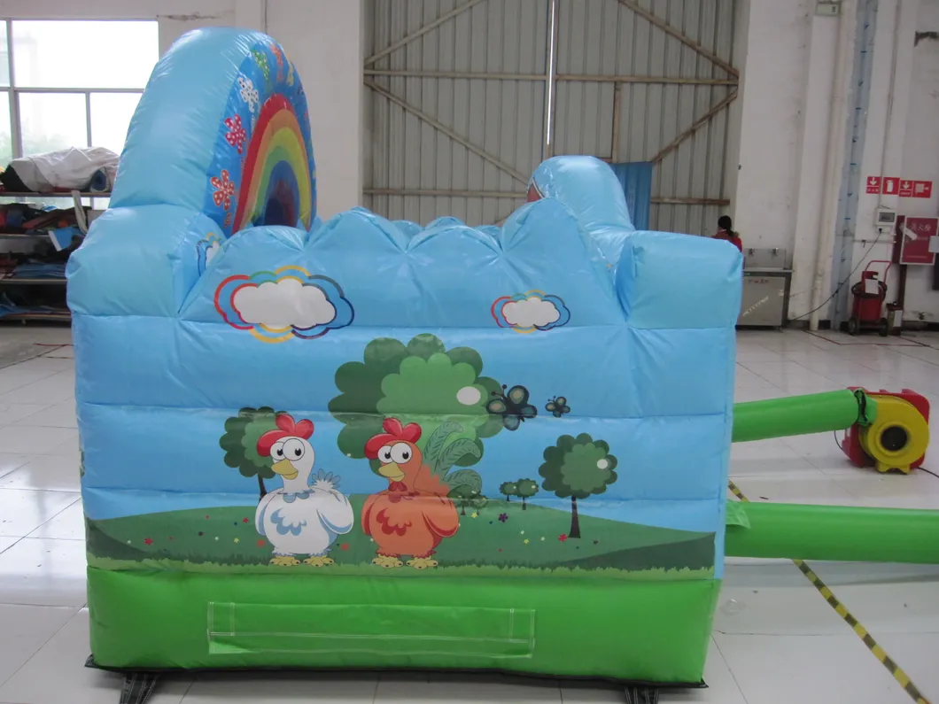 China Inflatable Children′s Playground Animal Theme Rainbow Bouncer with Cartoon Painting (AQ0105-1)