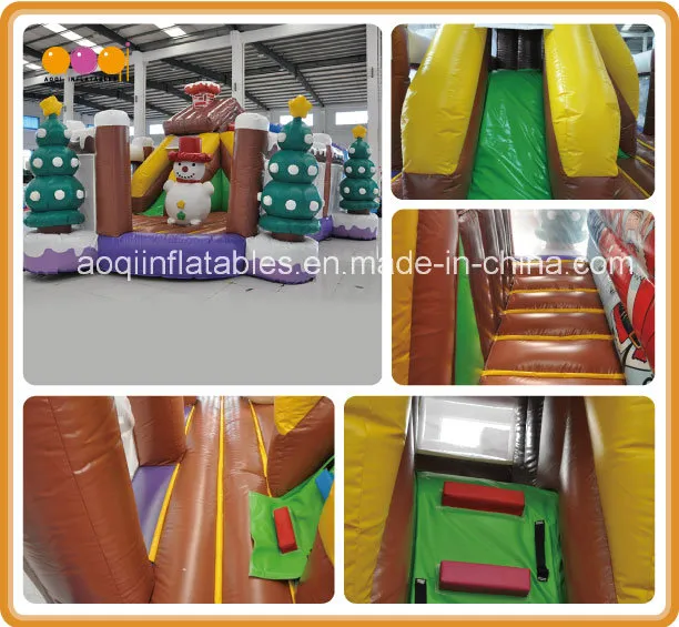 Christmas Inflatable Decoration Snowman Fun City Inflatable Christmas Tree Bouncer (AQ1344-4)