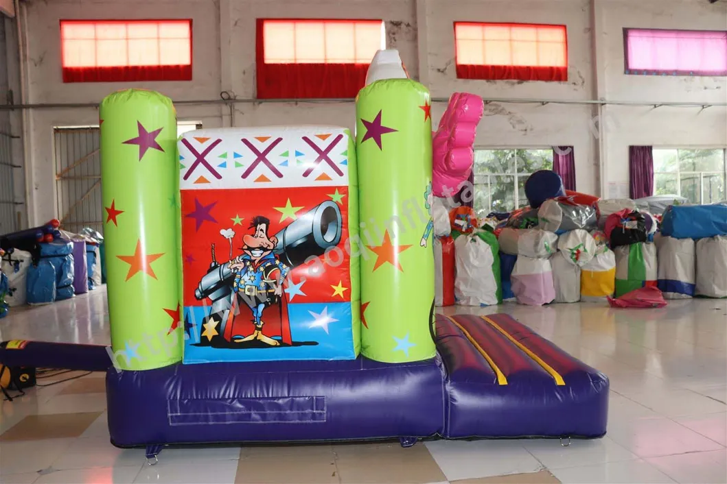 Clown Theme Inflatable Bouncer with Slide (AQ647-2)