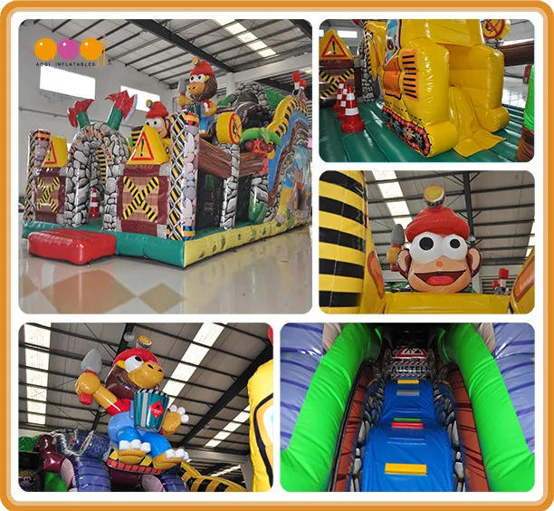 Coal Mine Site Inflatable Slide Fun City (AQ01833)