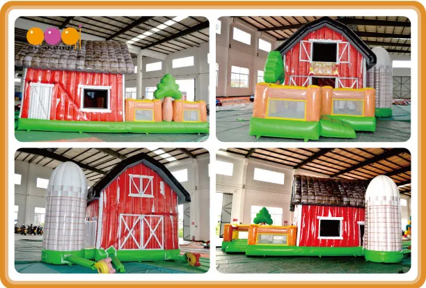 Colorful Farm House Inflatable Bouncer (AQ150)