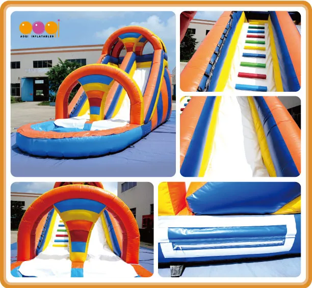 Colorful Inflatable Pool Water Slides Summer Slide (AQ1007)