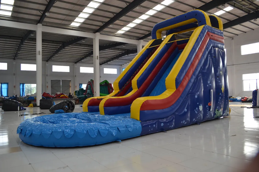 Commercial Inflatable Water Game Slide for Adult and Kids (AQ1061-4)