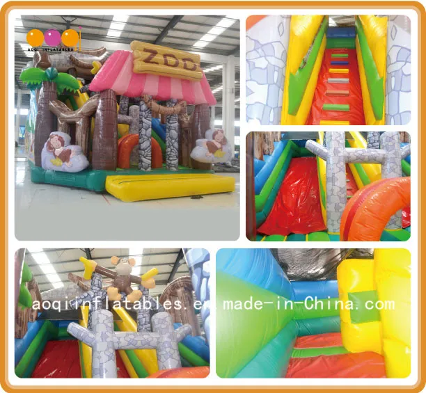 Commercial Zoo Inflatable Big Fun City Inflatable Playground Bounce Funcity (AQ01630)