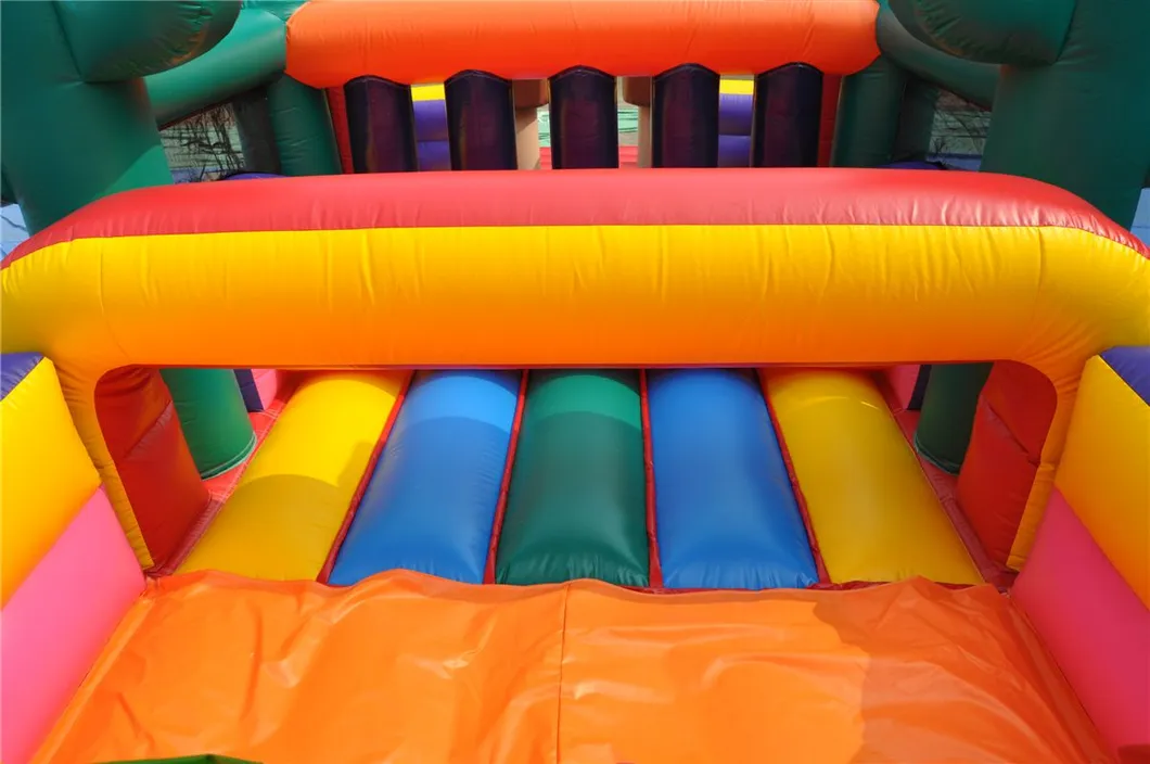 Cowboy Theme Bouncer Inflatable Obstacle Course with Slide (AQ01125)