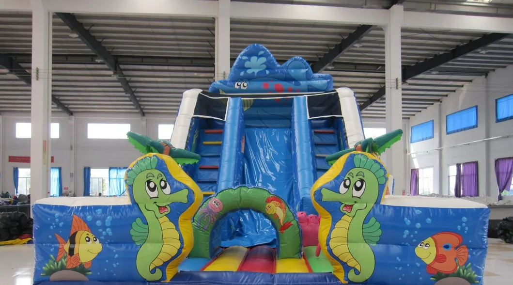 Cute Fish Inflatable Slide (AQ01123)