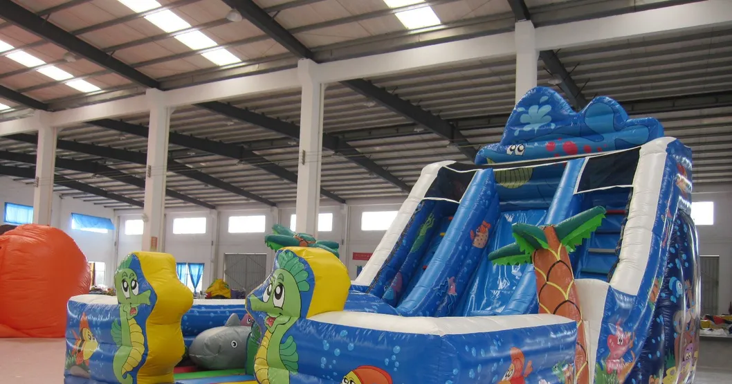 Cute Fish Inflatable Slide (AQ01123)