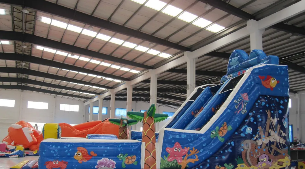 Cute Fish Inflatable Slide (AQ01123)