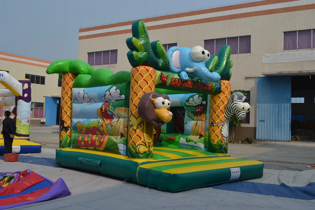 Deer Cartoon Bounce Slide House Inflatable Castle (AQ01525)