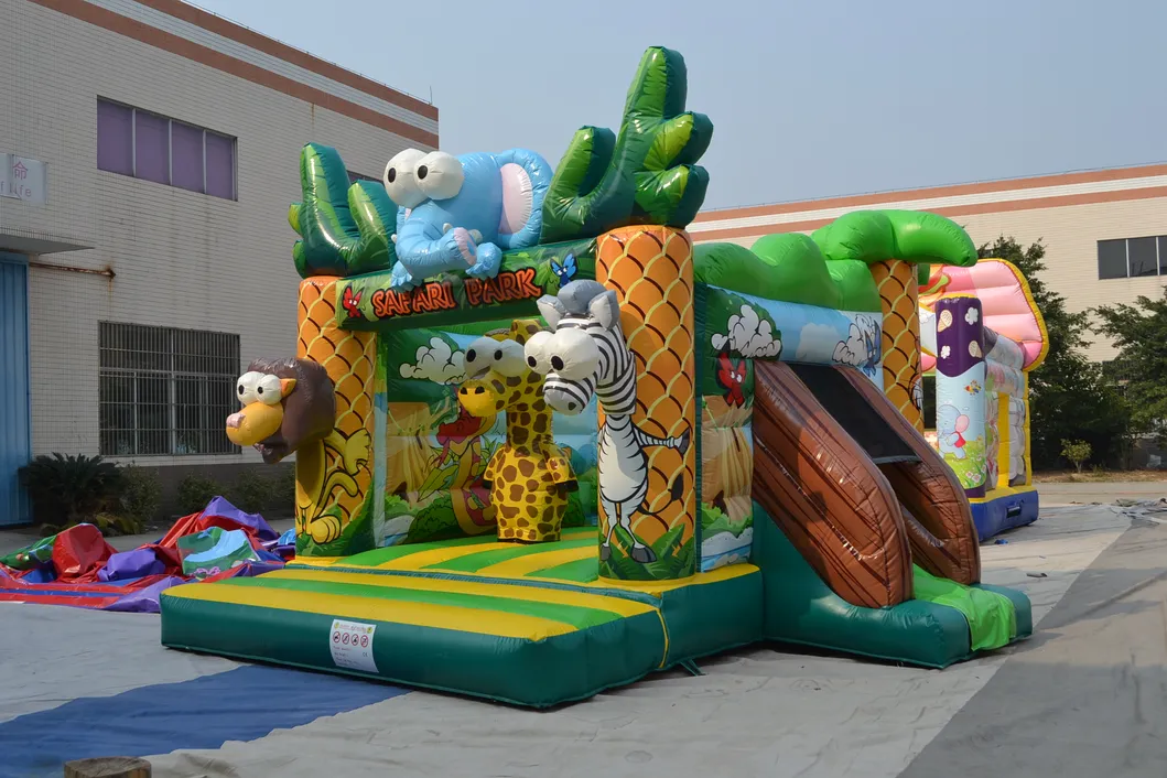 Deer Cartoon Bounce Slide House Inflatable Castle (AQ01525)