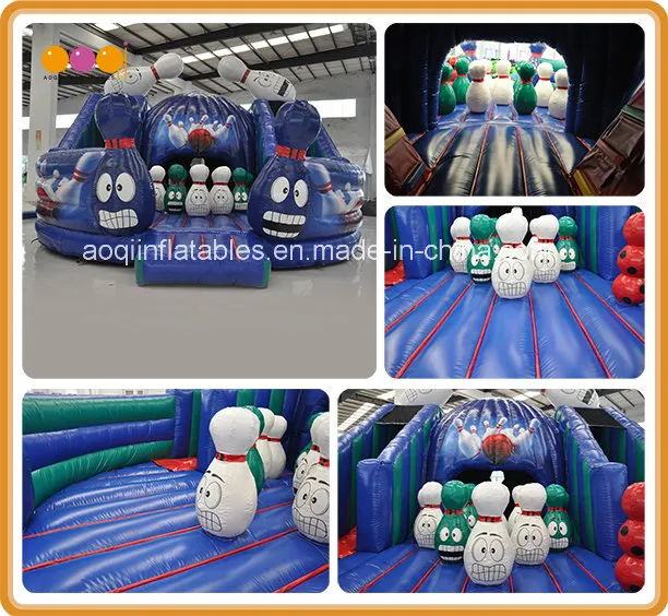 En14960 Amusement Park Crazy Bowling Inflatable Bouncing Bouncer (AQ01702)