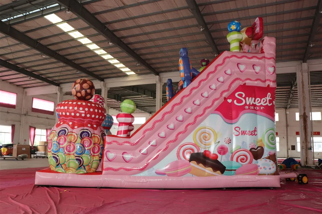 Factory Candy Commercial Inflatable Combo with Slide (AQ01756)