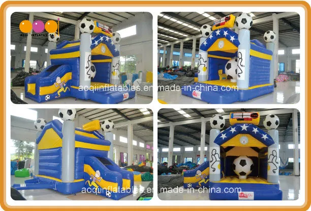 Football Theme Inflatable Jumper for Amusement (AQ627)