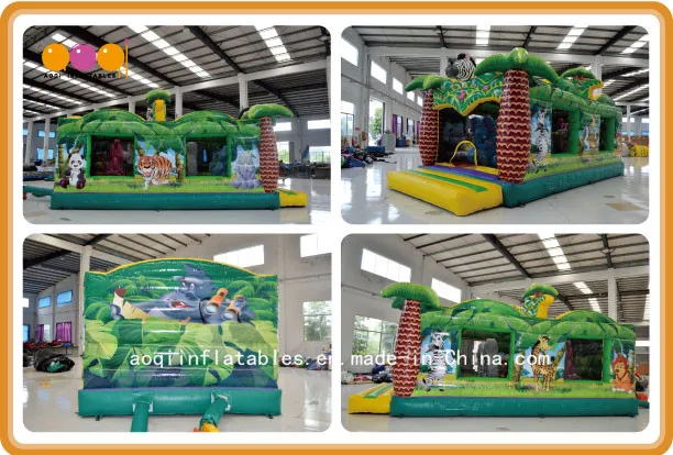 Forest Theme Inflatable Bouncer House (AQ01597)