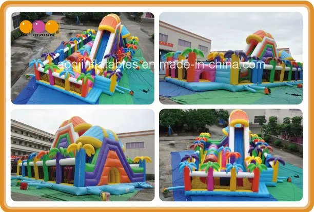 Giant Amusement Park Coco Inflatable Slide Fun City for Sale (AQ122-1)