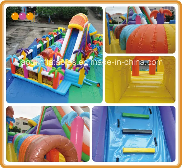 Giant Amusement Park Coco Inflatable Slide Fun City for Sale (AQ122-1)