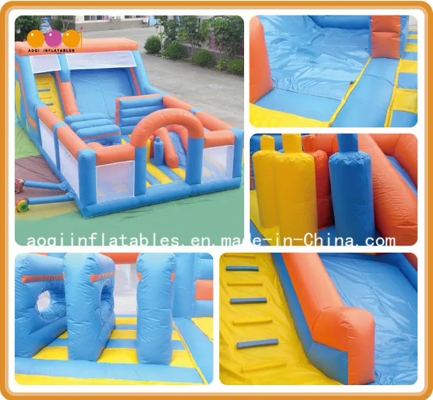 Good Quality Park Equipment Children Inflatable Toy Interesting Inflatable Fun City (AQ13181)