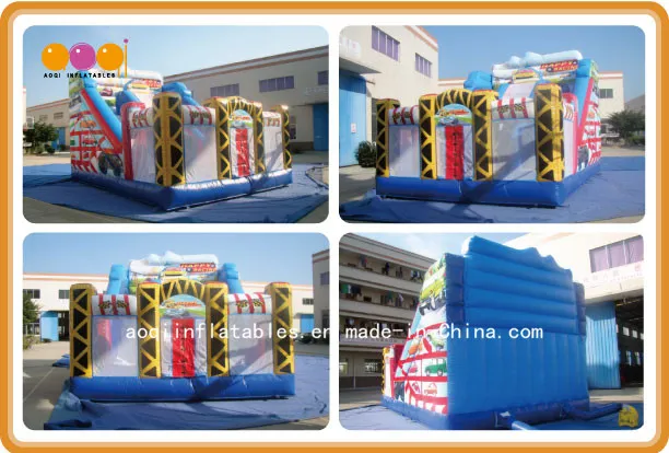 Happy Racing Inflatable Standard Slides Kids Big Slide for Sale (AQ0141-1)