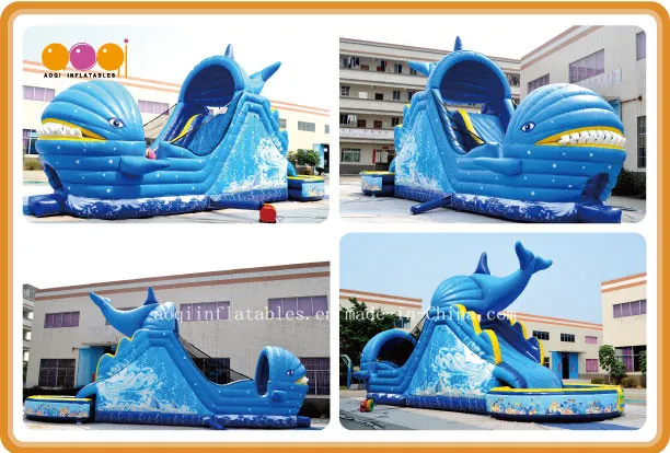 Inflatable Bouncer Slide with Water Pool Game (AQ139)