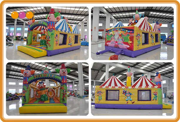 Inflatable Bouncy Castle Circus Clown Combo for Sale (AQ01722)