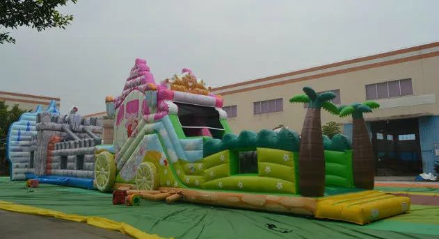 Inflatable Carrige Obstacle Course for Kids and Adult