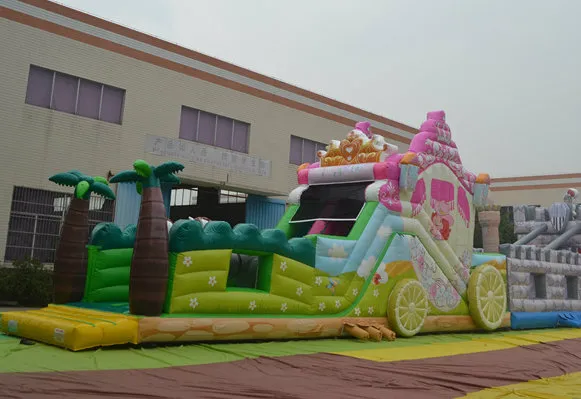 Inflatable Carrige Obstacle Course for Kids and Adult