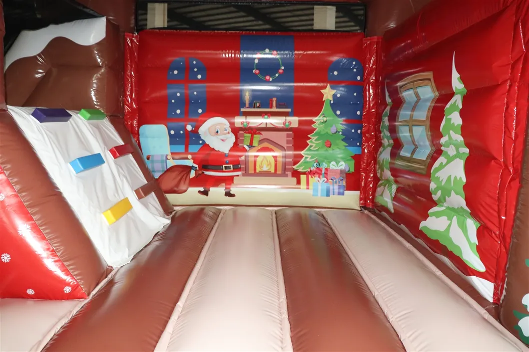 Inflatable Castle Xmas Themed Jumping House Inflatable Bounce Slides