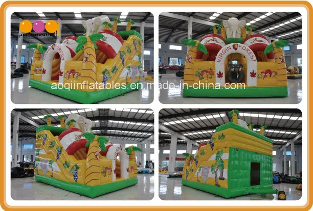 Inflatable Fun City with Slide/Obstacle/Jumping Castles (AQ1360)